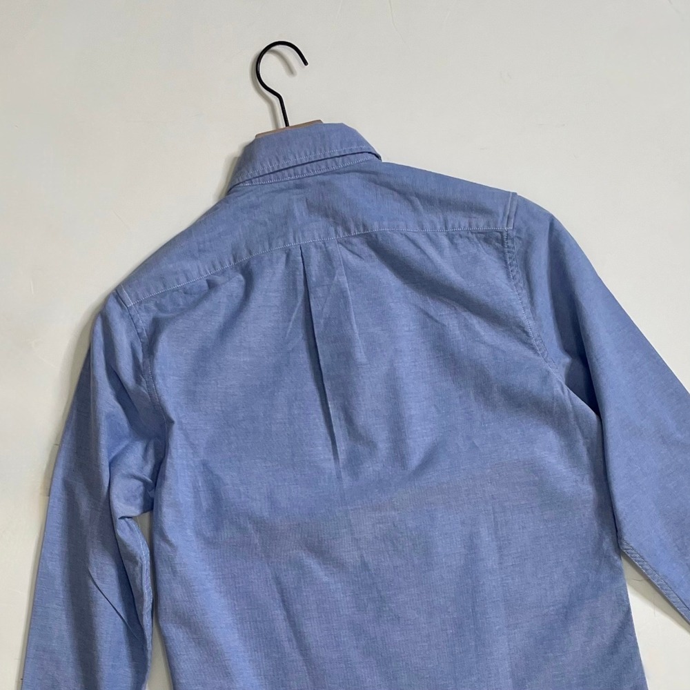 NWT!! J. CREW Broken-In Organic Cotton Oxford Shirt Buttondown Raincoat Blue XS - Picture 9 of 16